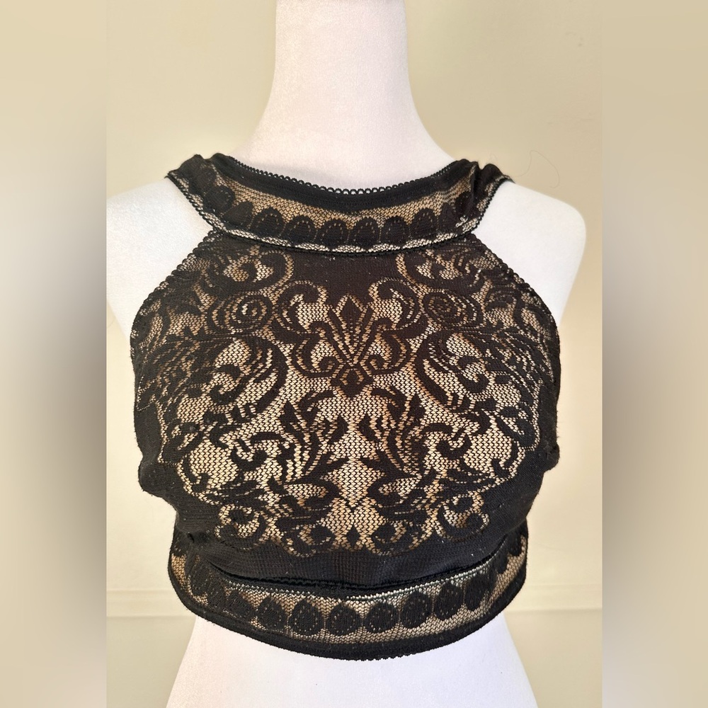 For Love and Lemons Skivvies Bralette | black lace - size: small